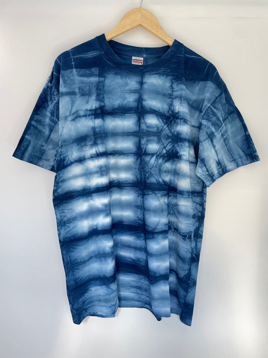 藍染めＴシャツ　Lサイズ