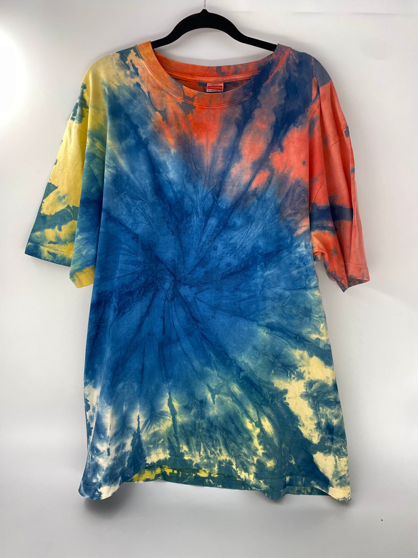 藍染め×草木染め　Ｔシャツ　XXLサイズ