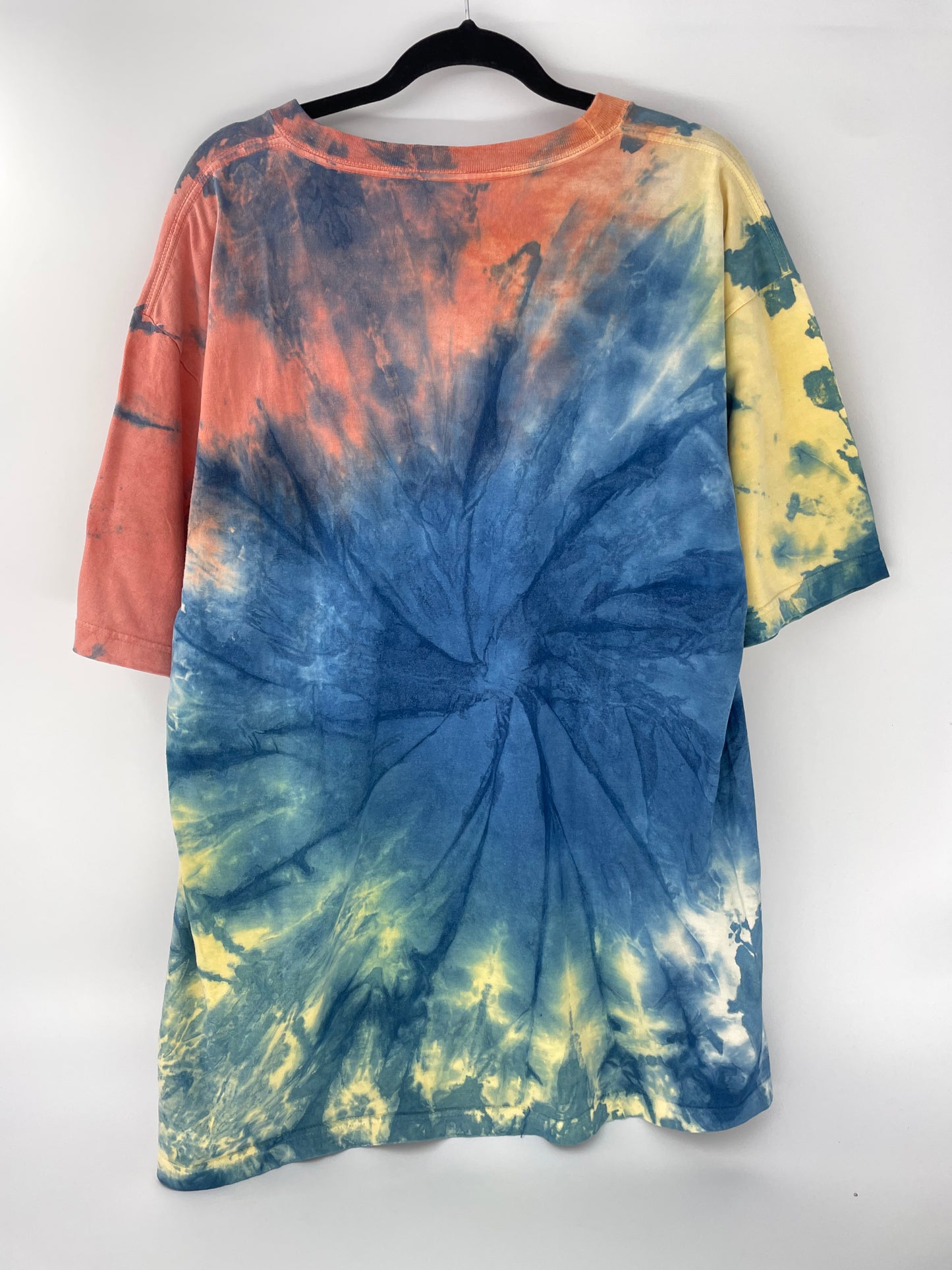 藍染め×草木染め　Ｔシャツ　XXLサイズ